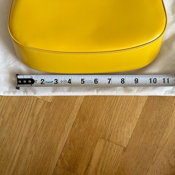 Prada Authentic New Yellow Cleo Shoulder Bag/Purse With Dust Bag - Picture 8 of 10